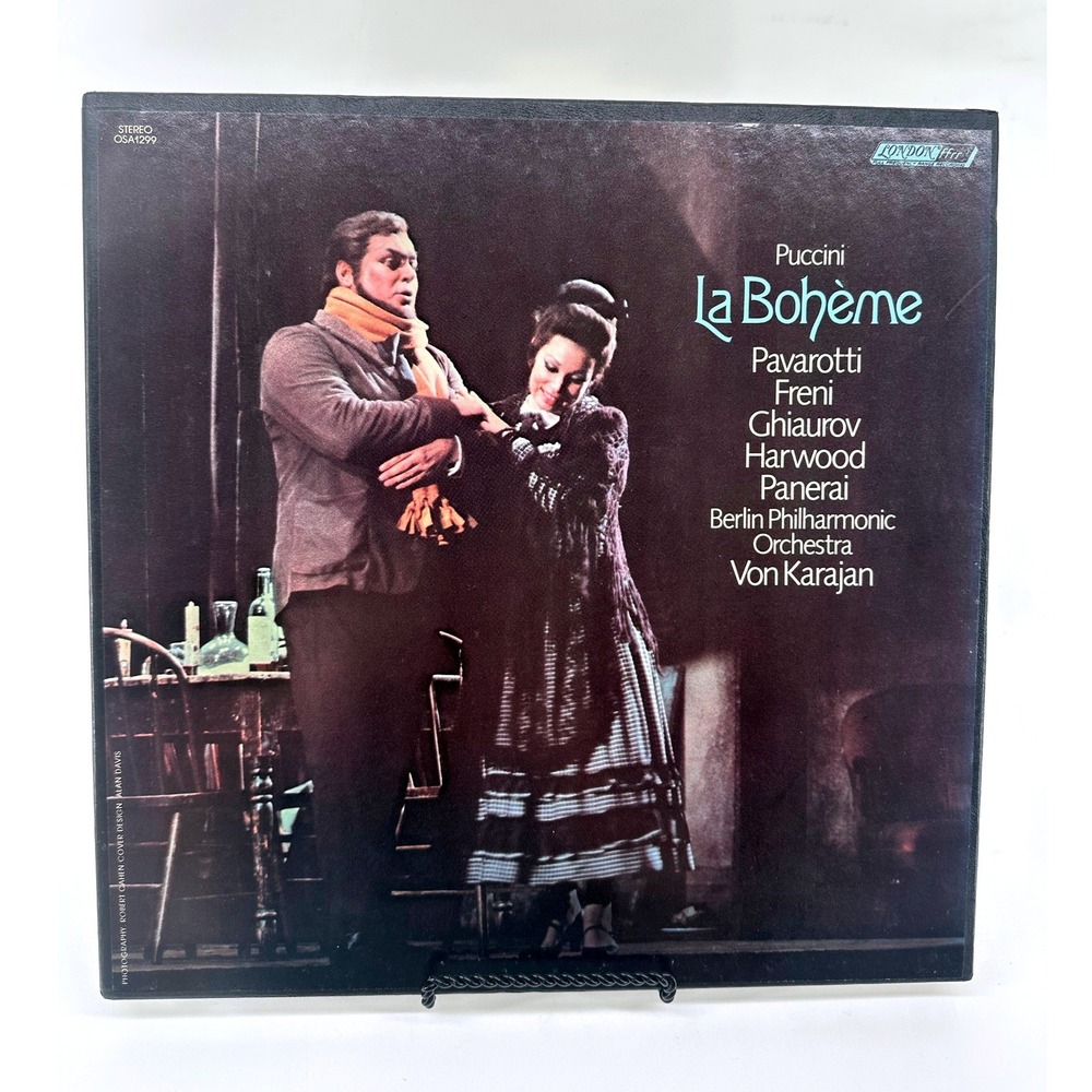 Puccini La Boheme Pavarotti Freni Karajan London ffrr Vinyl Box Set OSA 1299